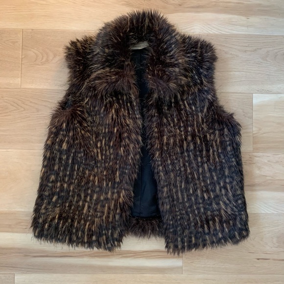 Vintage Painted Pony Faux Fur Vest Size M/L. EUC - Picture 2 of 13